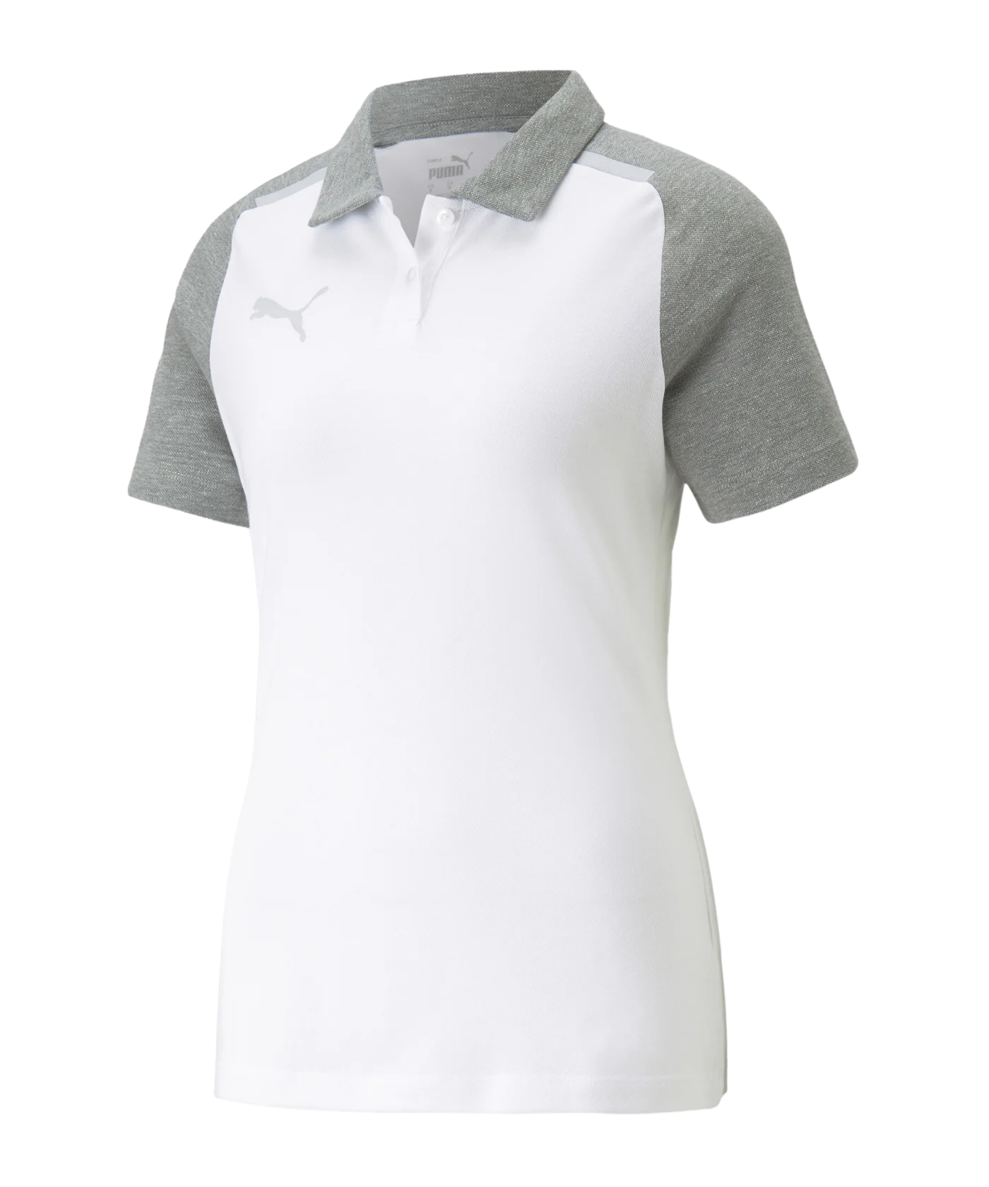 PUMA teamCUP Casuals Poloshirt Daman Weiss F04