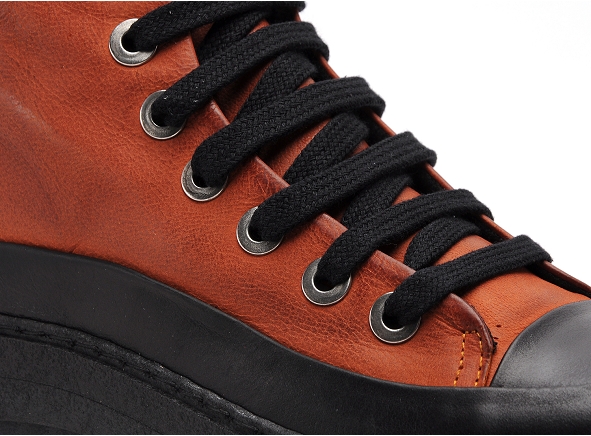 Chacal boots bottine plates femme 6555 orange