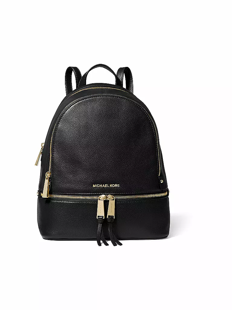 MICHAEL KORS Leder Rucksack  RHEA Medium schwarz