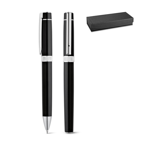 hi!dea 91816 - Set de roller et stylo en métal avec clip
