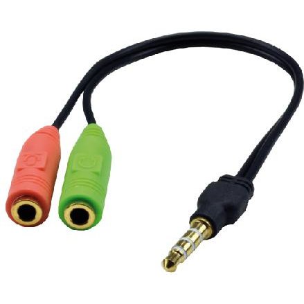 MCL CG-705 câble audio 0,2 m 3,5mm 2 x 3.5mm Noir