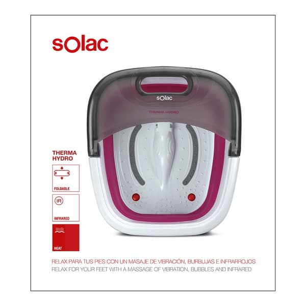 SOLAC Therma Hydro Sammenleggbar Fotmassasjeapparat