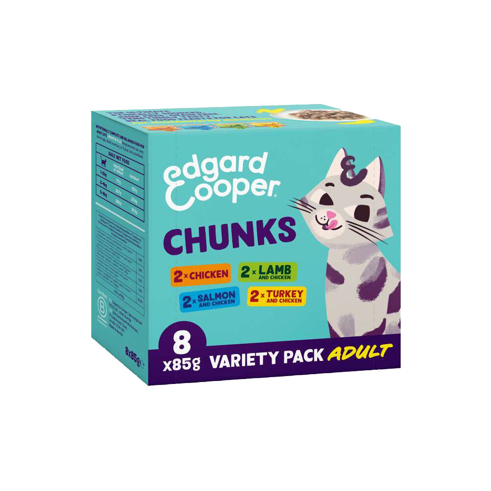 Edgard & Cooper Adult Cat - Multipack Chunks in Sauce