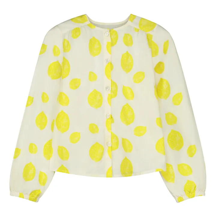 Holi & Love Blouse Sasha Citron Coton Bio | Jaune