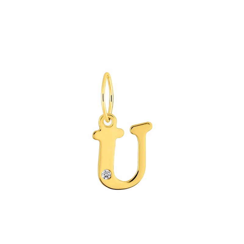 Pendentif Femme - Or 18 Carats - Diamant 0.01 Carats