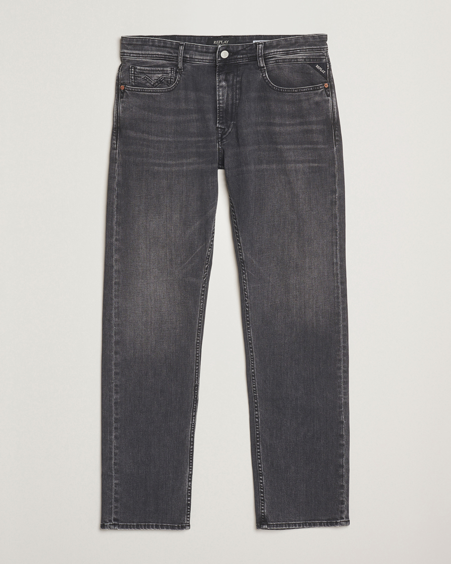 Replay Rocco Comfort Fit Stretch Eco Plus Jeans Washed Black