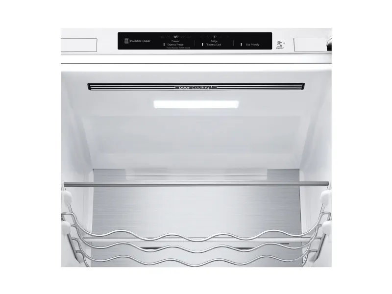 LG GBV5240DSW - Køleskab/fryser - bund-fryser - bredde: 59.5 cm - dybde: 68.2 cm - højde: 203 cm - 387 liter - Klasse D - superhvid