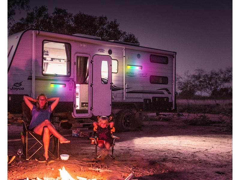 FTM LED-Lichtleiste RGB, 3 W, Bluetooth, USB-C Wiederaufladbare Lichtleiste