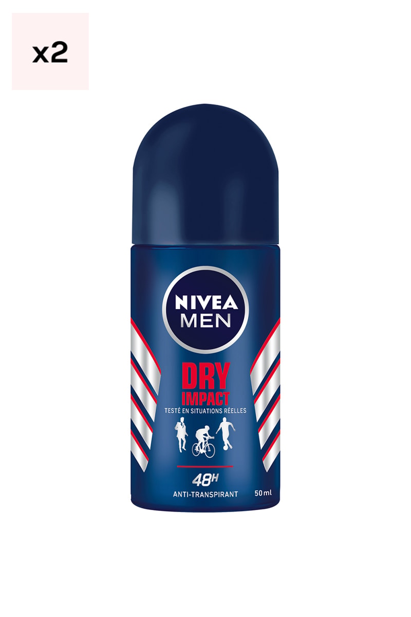 Duo de déodorants billes anti-transpirants 48 h - Homme - 2 x 50 ml