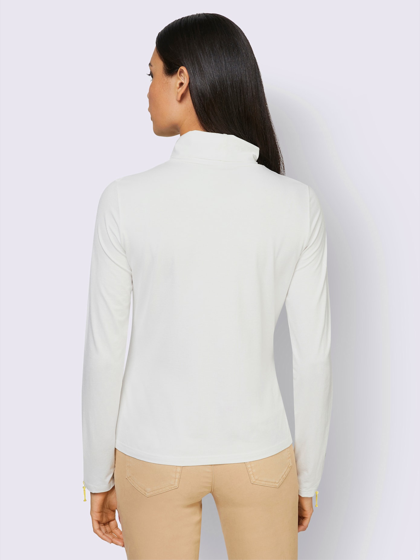 T-shirt à col roulé viscose