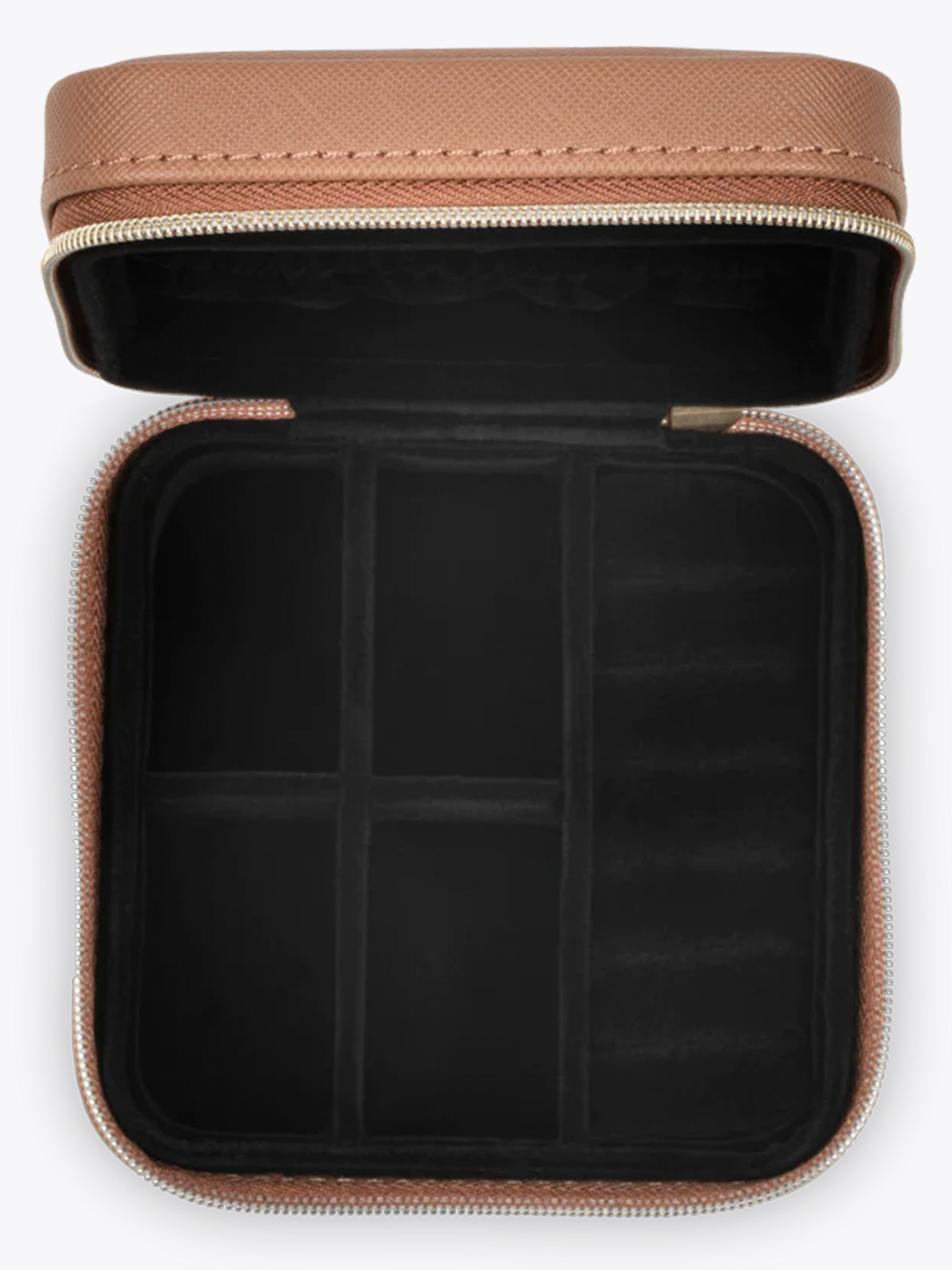 Saffiano Zip Square