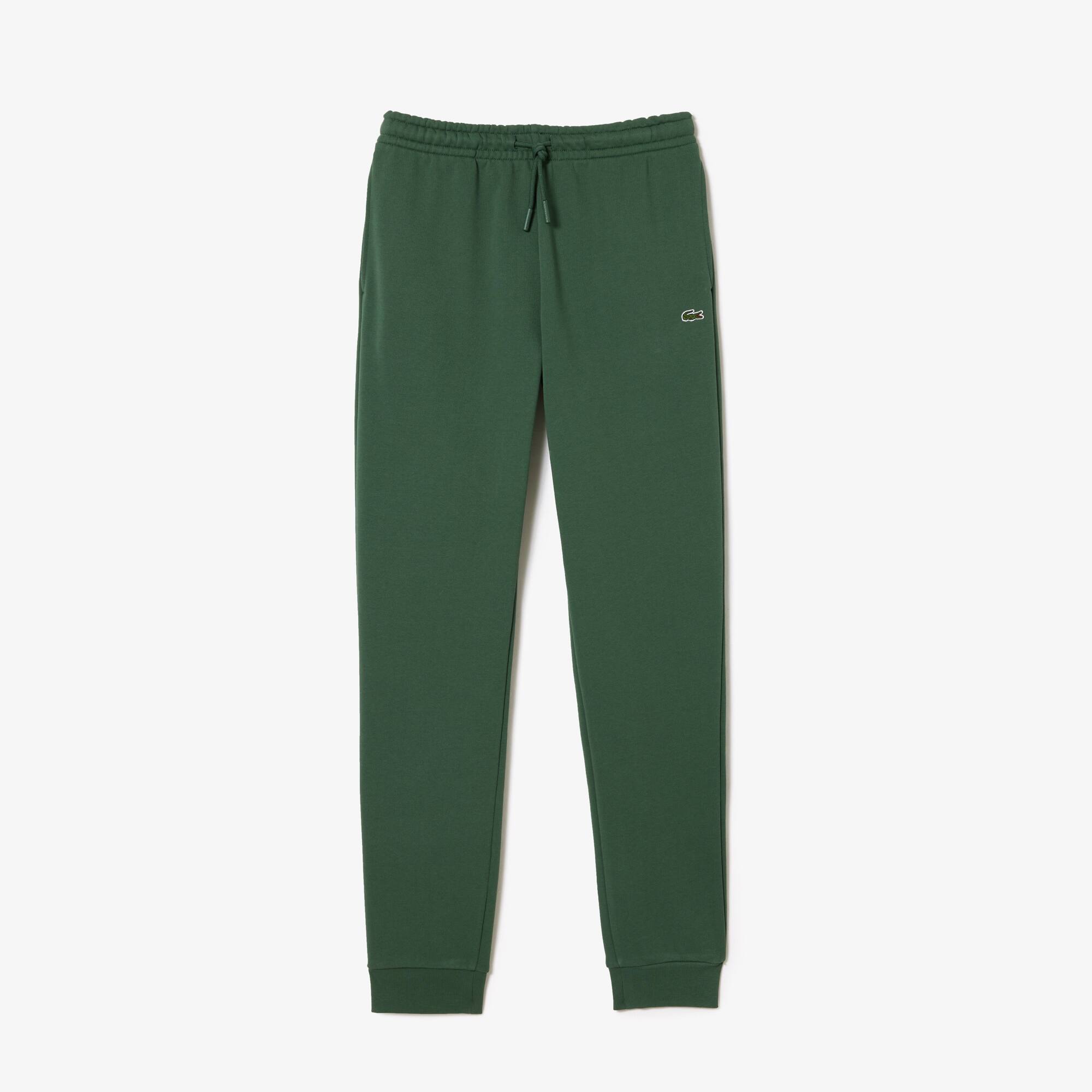 Damen LACOSTE Jogger Trainingshose aus ungerautem Fleece Traningshosen - Grün - Lacoste - Damen