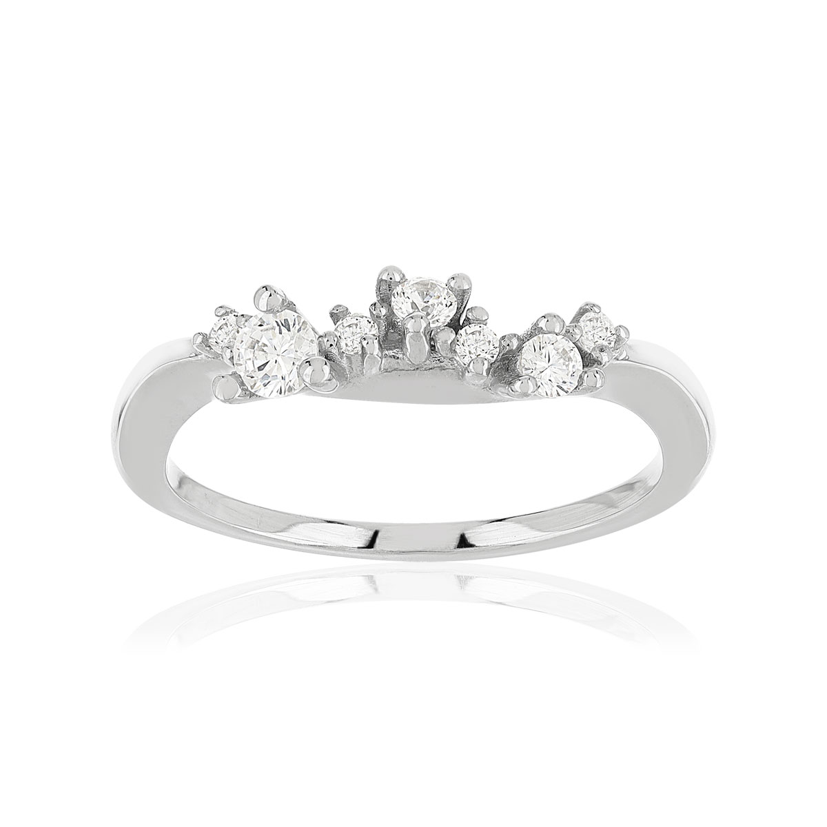 Bague argent 925 et zirconias