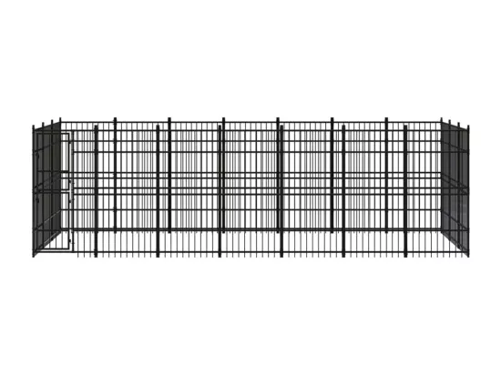 Chenil cage enclos pac noire 672 x 288 x 200 cm 02_0041813