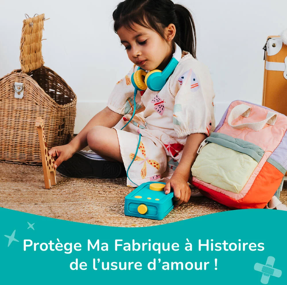 LUNII -  ODILE  - COQUE DE PROTECTION SILICONE VERT POUR CONTEUSE MA FABRIQUE A HISTOIRES