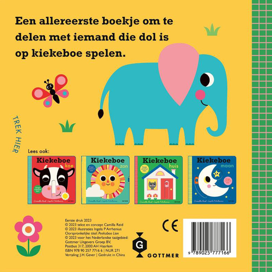 Uitgeverij gottmer schuifboekje kiekeboe leeuw