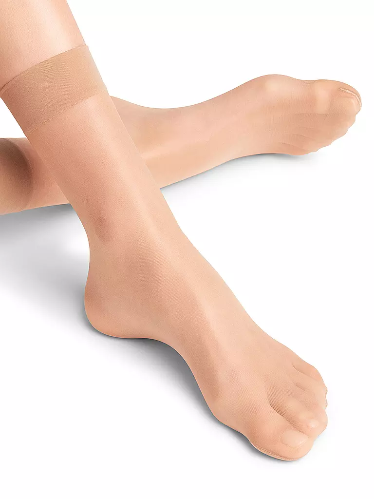 FALKE Söckchen SEIDENGLATT 15 DEN powder  beige