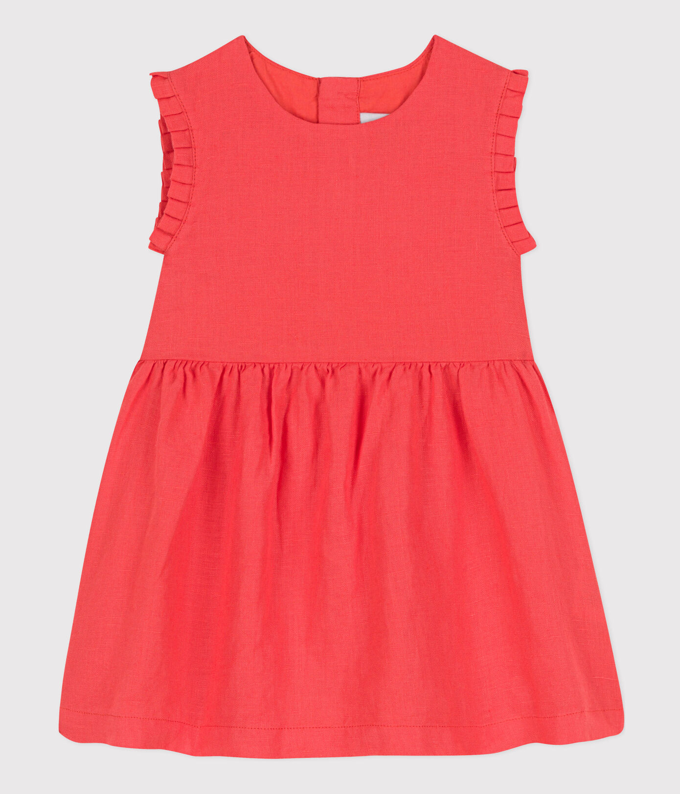 Robe sans manche bébé en lin