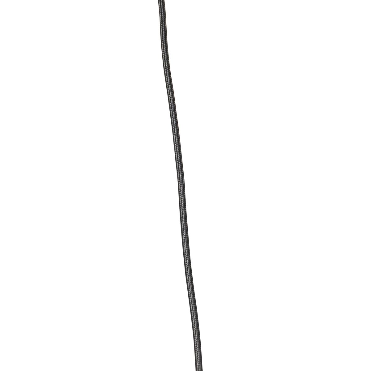 Oosterse hanglamp bamboe met zwart langwerpig 3-lichts - Evalin