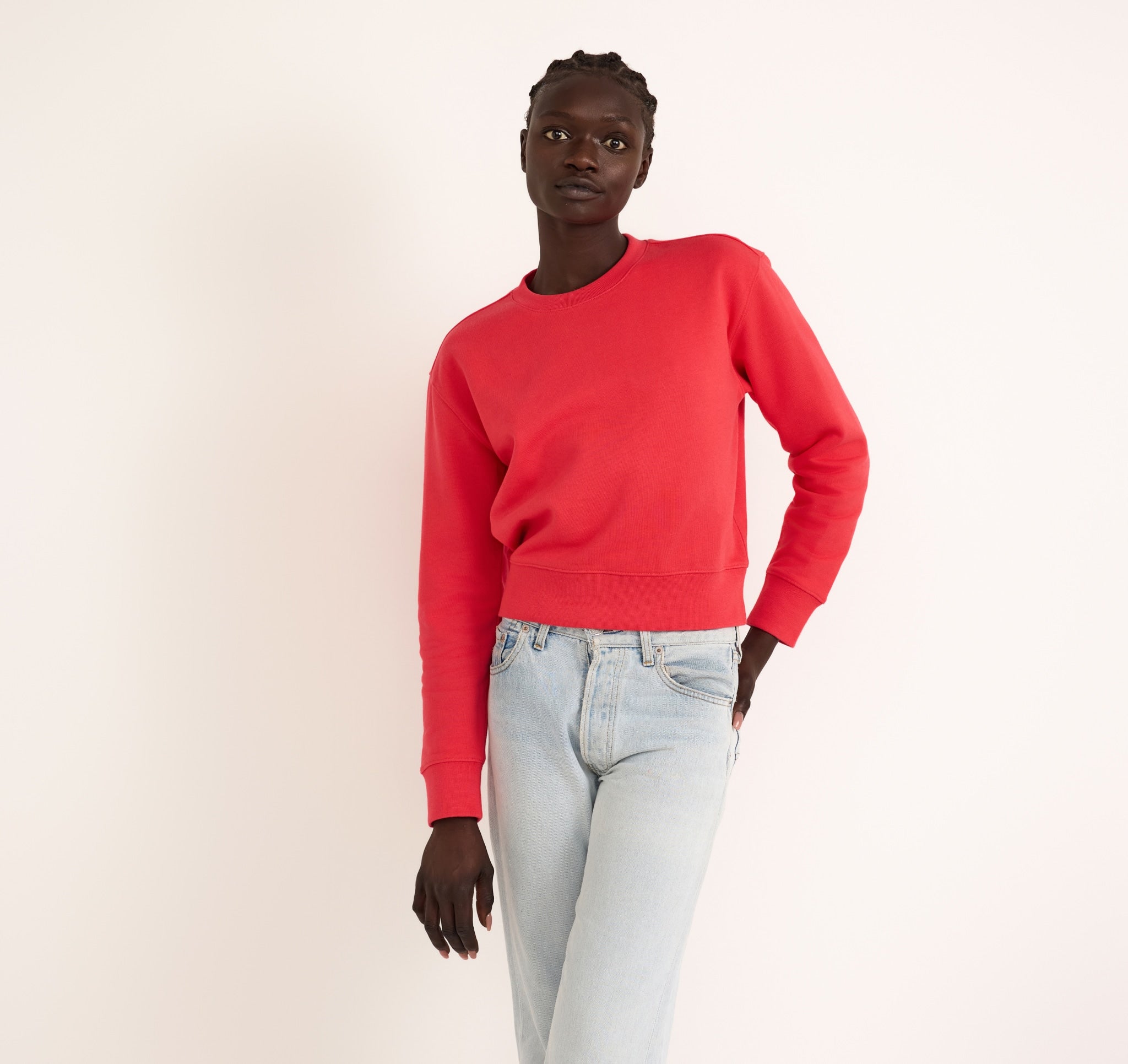 ORGANIC COTTON<br>Weekend Boxy Crewneck Sweatshirt