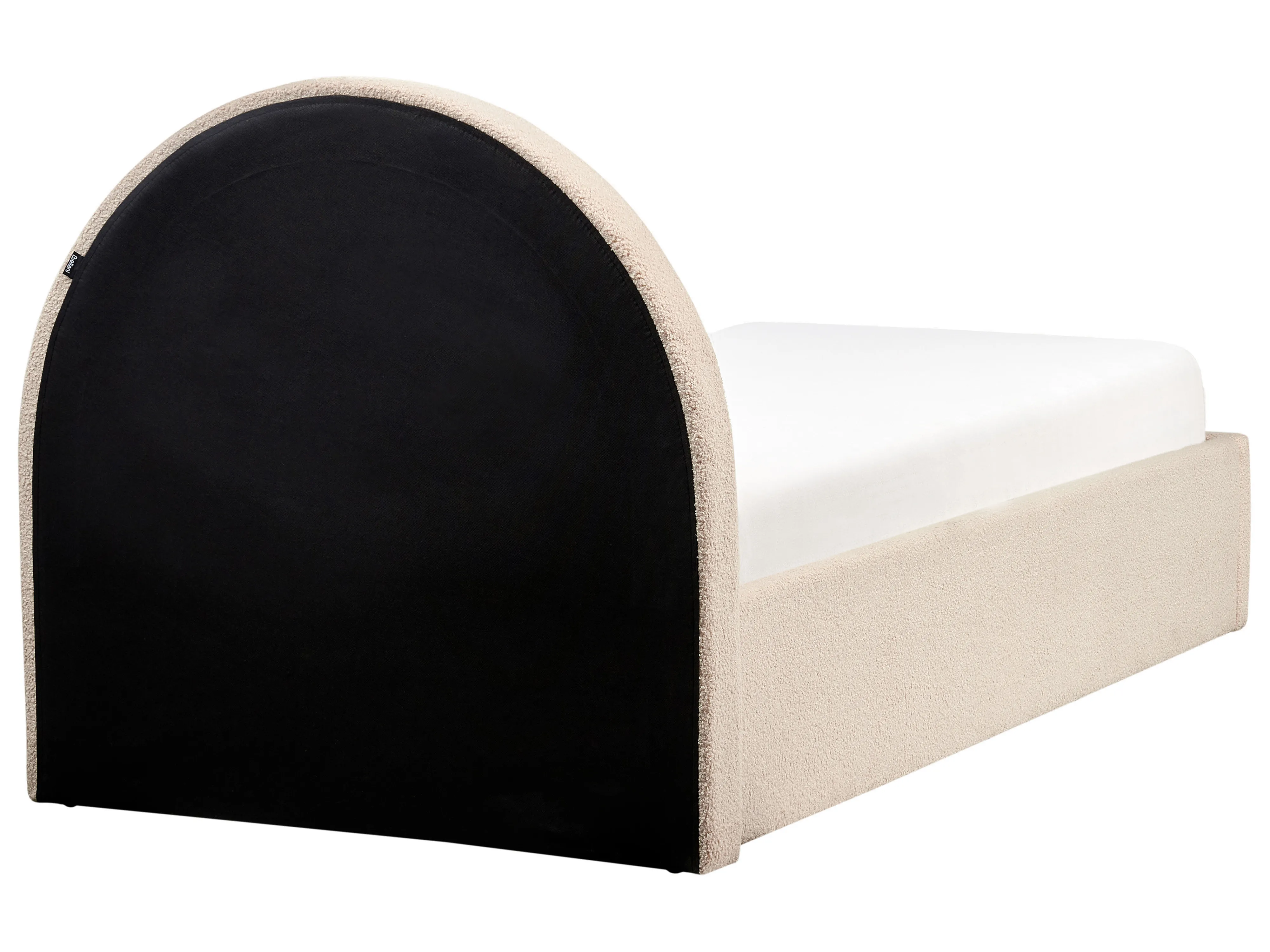 Kinderbed met opbergruimte Bouclé ANET 90 x 200 cm Beige