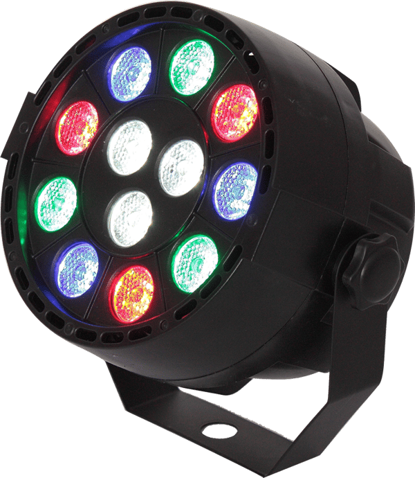 Ibiza LED PAR lampe 12 x 1W RGBW