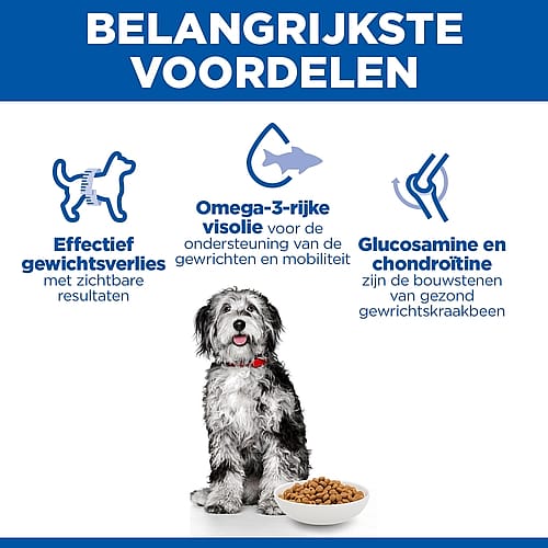 Hill's Science Plan Perfect Weight & Active Mobility Medium Breed Adult Hondenvoer met Kip | 12 kg | 12130.1