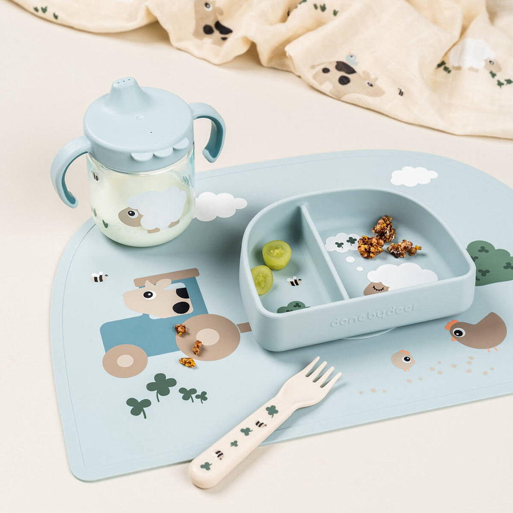 Køb DonebyDeer Tiny Farm Blue Læringstudkop 2 Håndtag