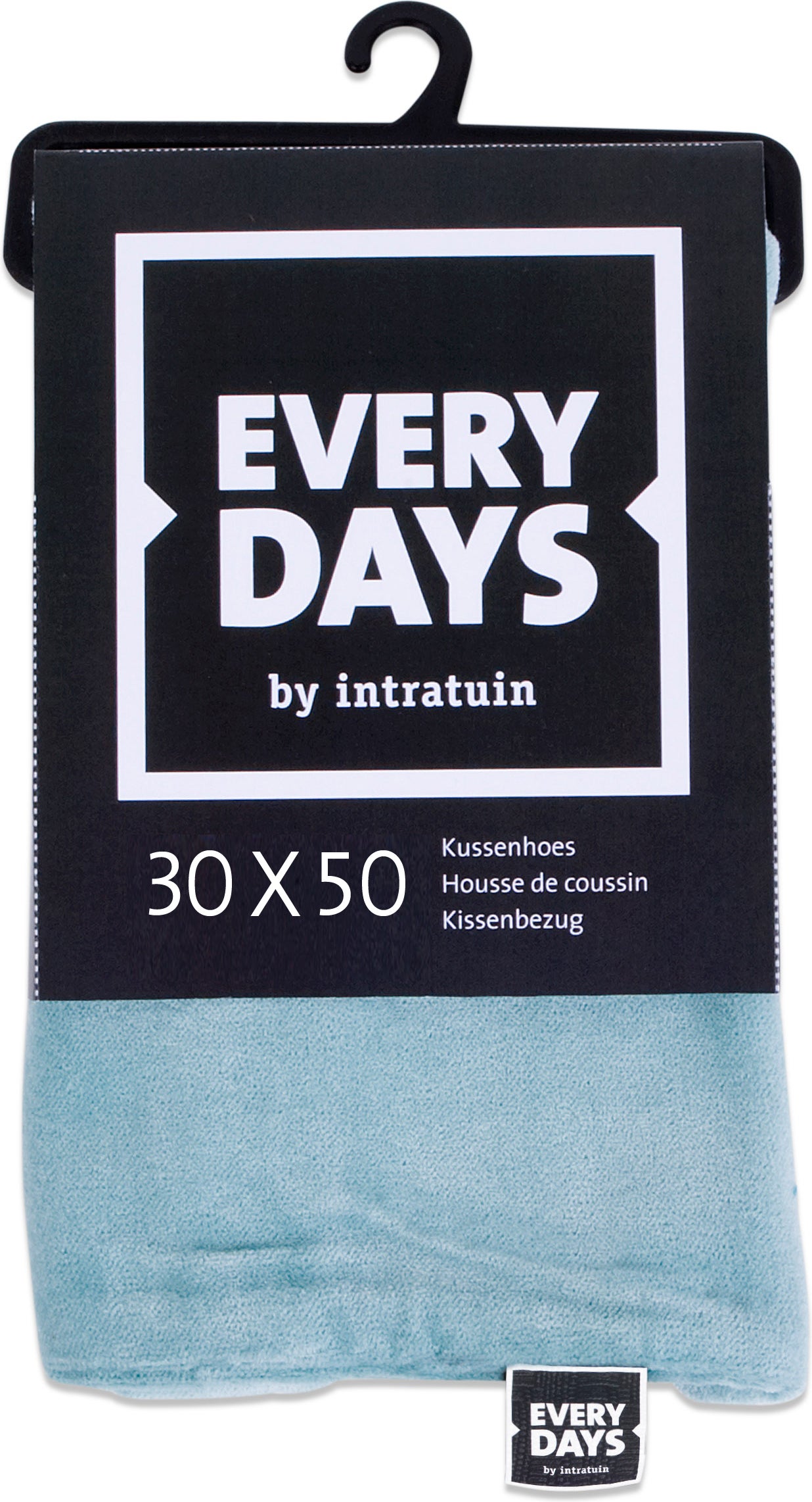 Everydays kussenhoes Fluweel groen 30 x 50 cm