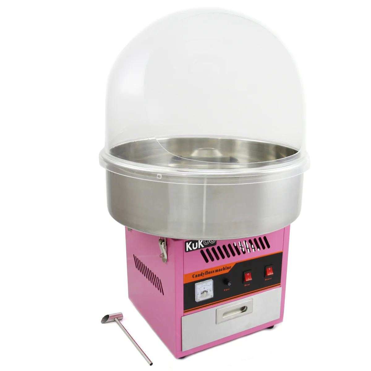KuKoo Machine à Barbe à Papa & Dôme Protecteur Kukoo