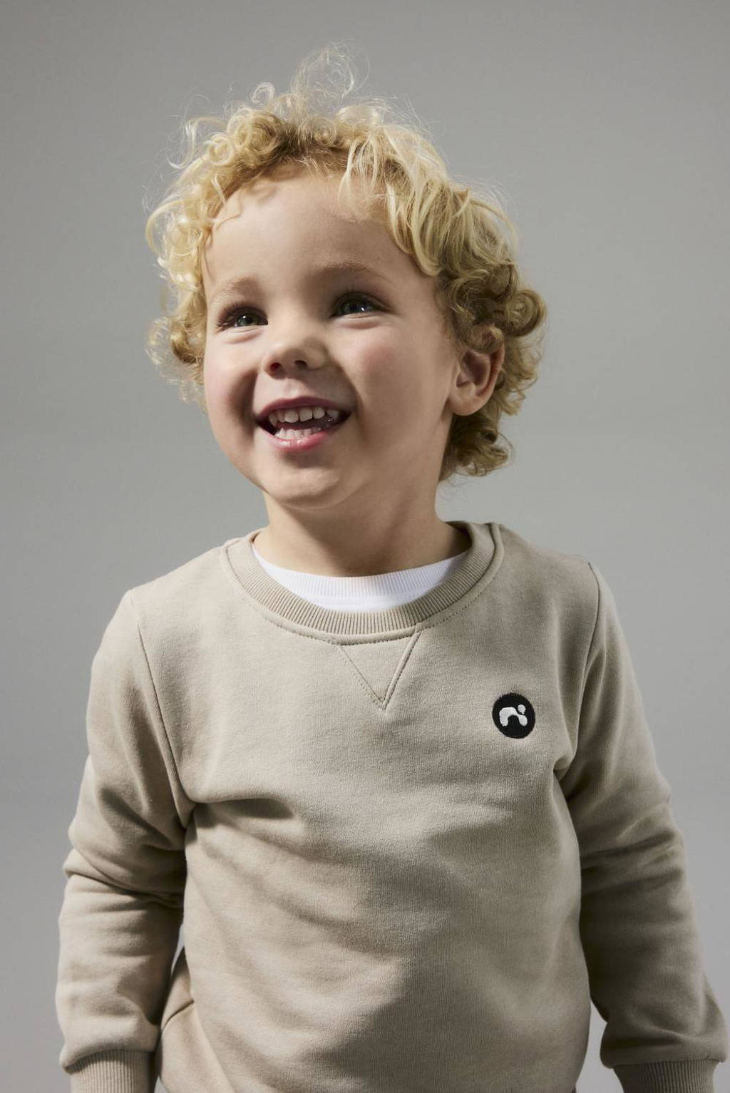 NAME IT sweater NMMVIMO lichtbruin
