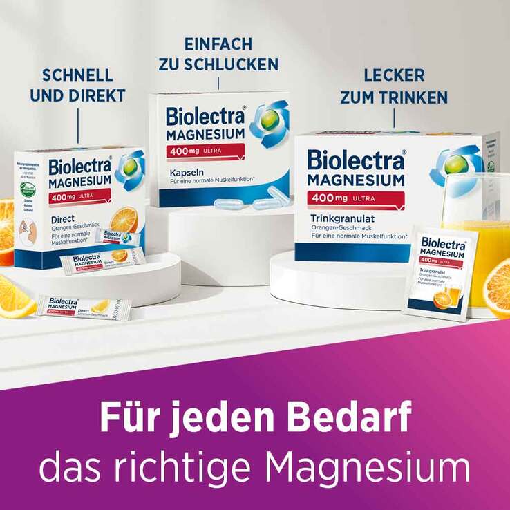 Biolectra Magnesium 400 mg Nerven & Muskeln Vital, 30 St