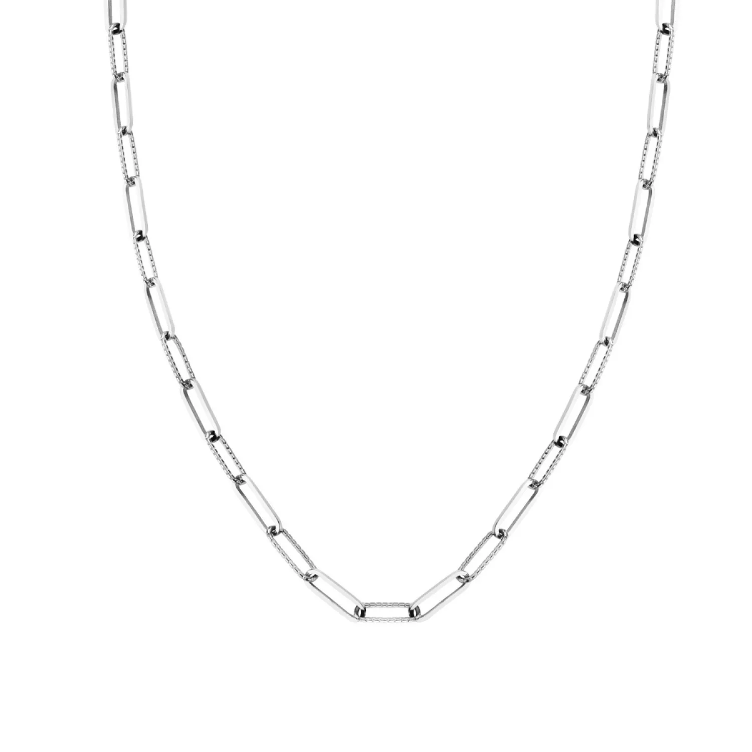 Rosefield Hammered Halskæde 316L kirurgisk stål JNHCS-J629
