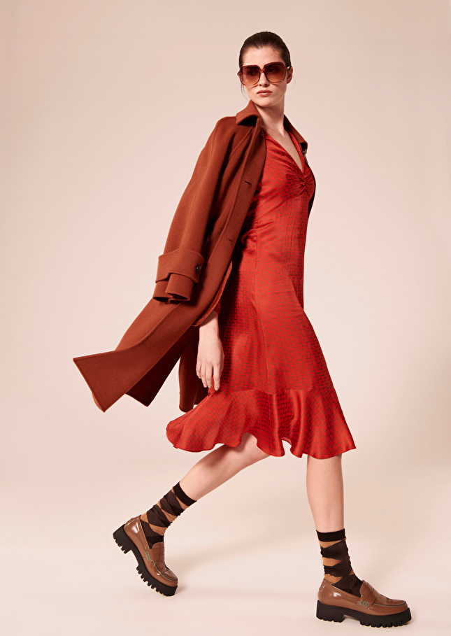 Robe Reinerouge imprimée monogramme