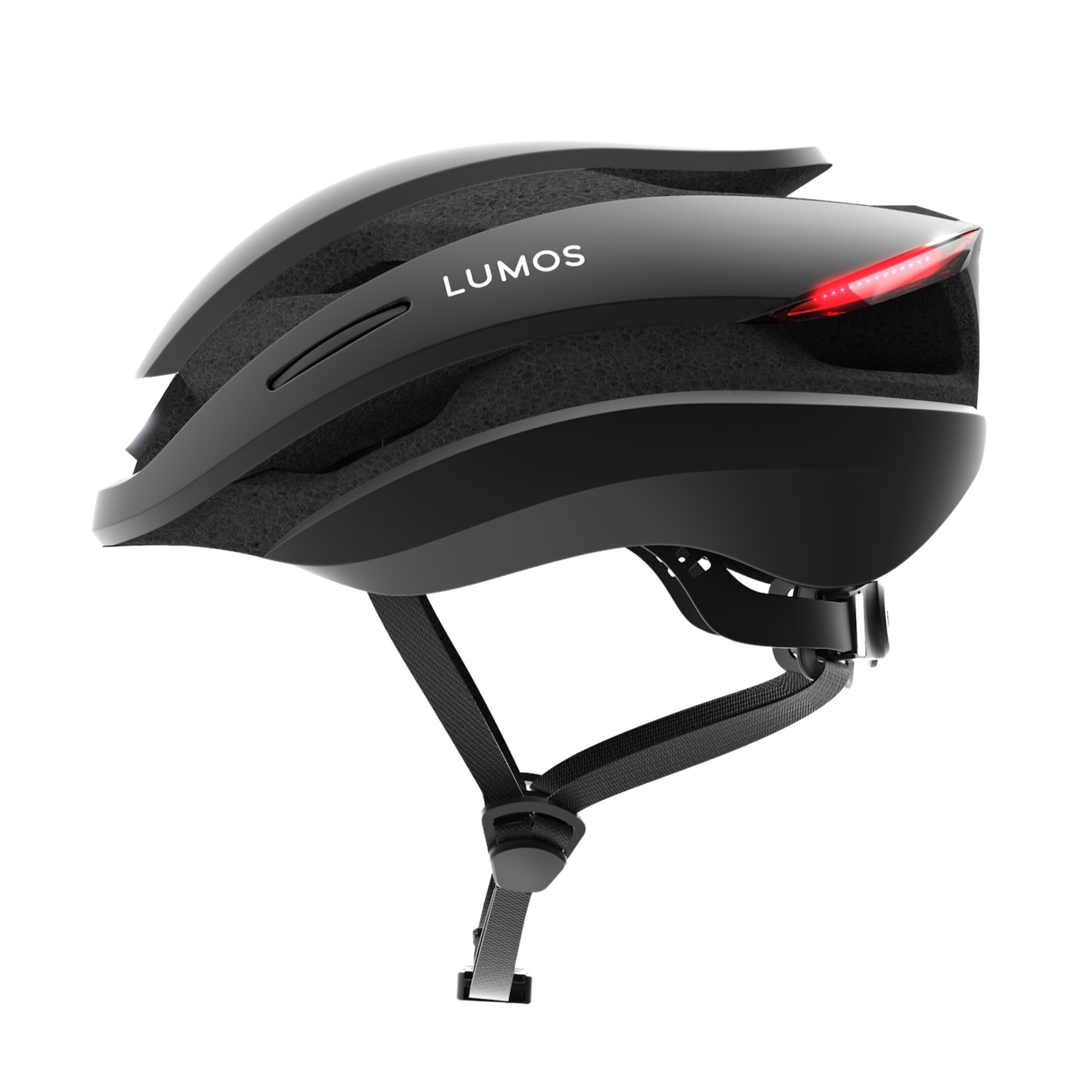 (Gr. XL) Ultra Mips Verstellbarer Fahrrad Helm Velo Kopf Schutz mit Front- und Rücklicht / Blinkerfunktion - Schwarz