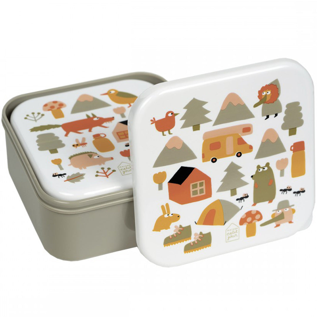 maison petit jour snackdoosjes het avontuur - 3st
