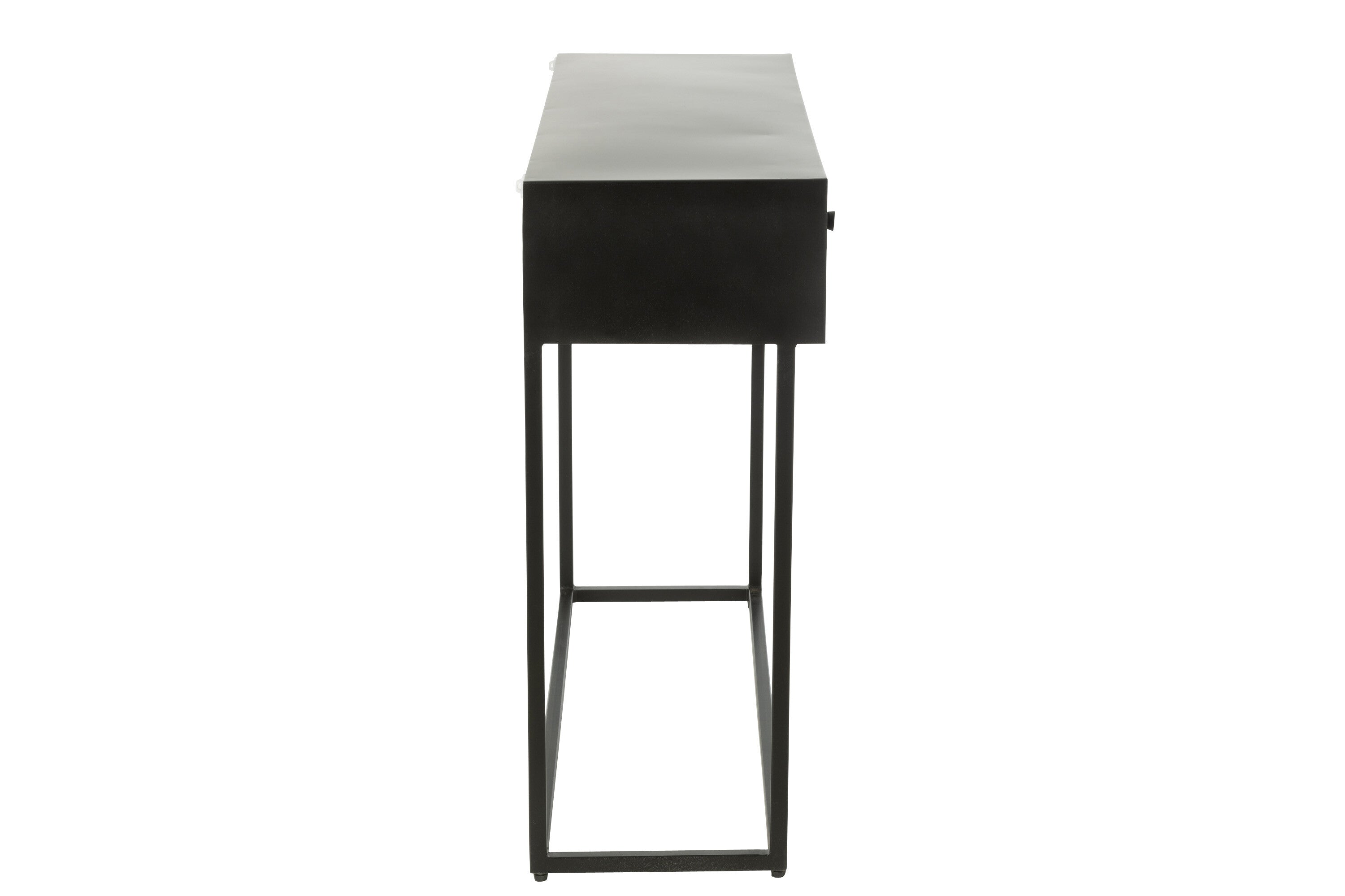 J-Line console Shanil - hout|ijzer - zwart
