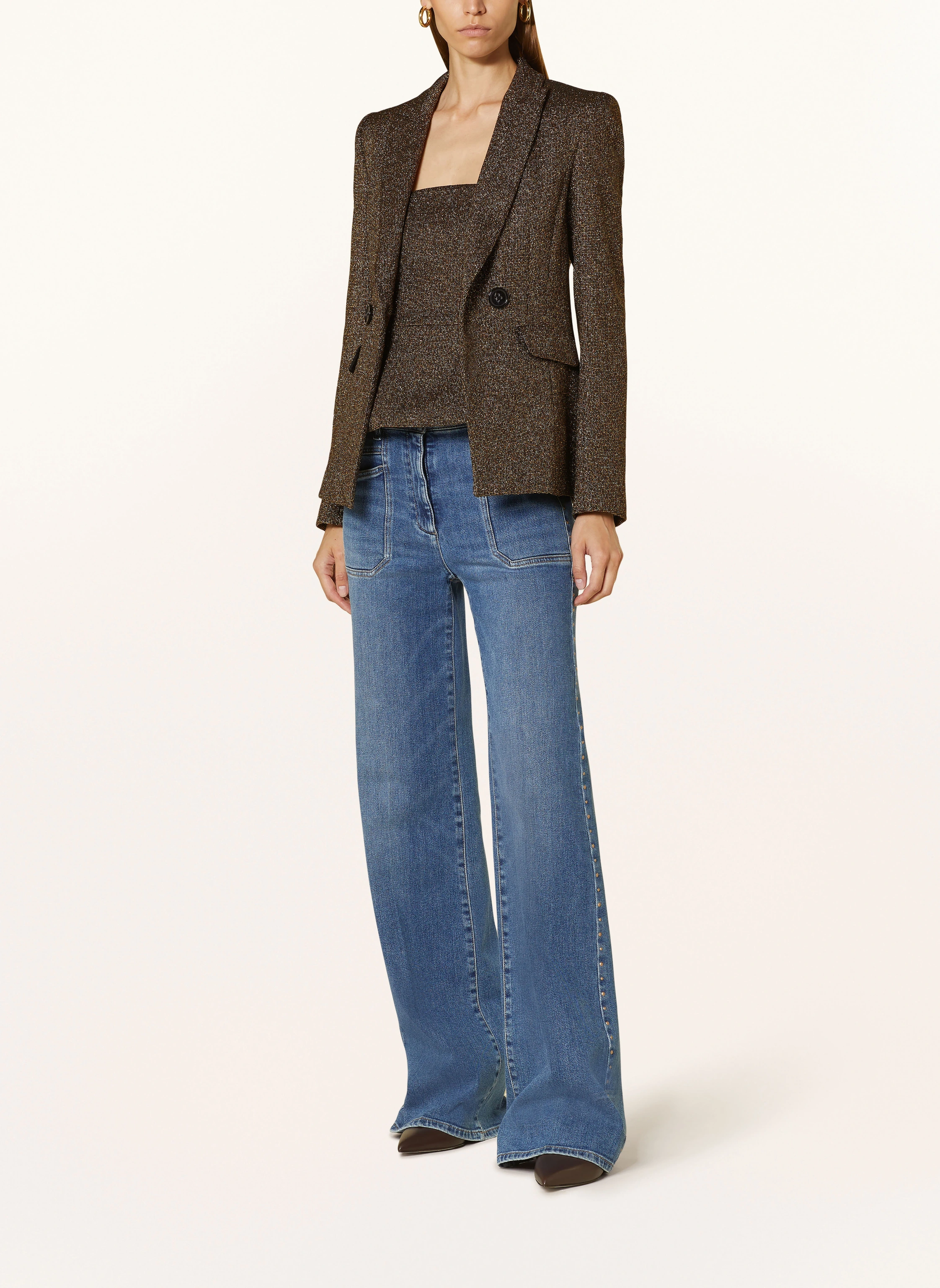 LUISA CERANO Blazer mit Glitzergarn