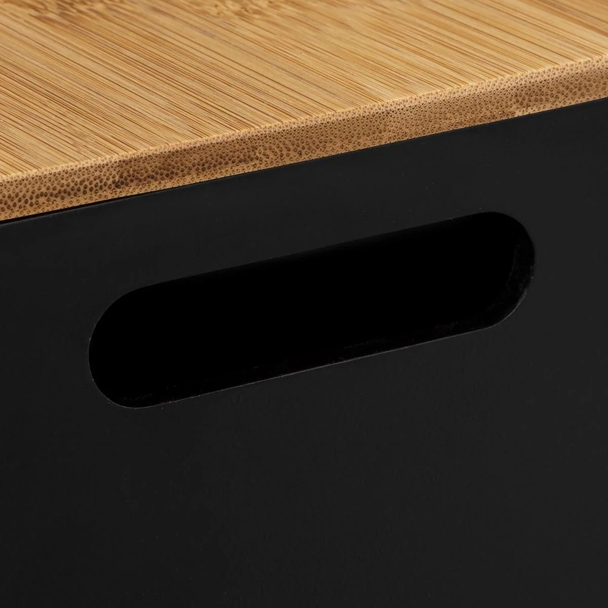 Aufbewahrungsboxen mit Bambusdeckel - 3er-Set
