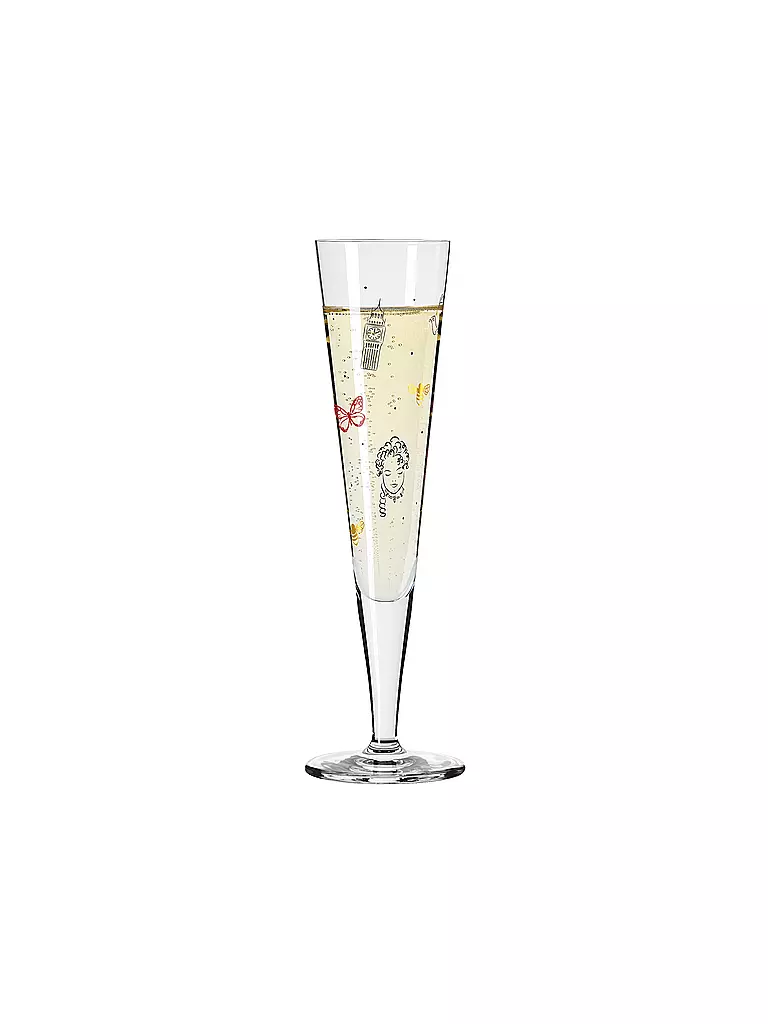RITZENHOFF Champagnerglas LONDON EDITON CHAMPUS Vasconcelos bunt