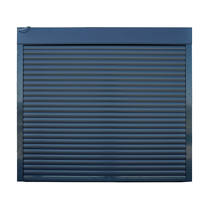 Porte de garage enroulable alu grise 240 x h.200 cm