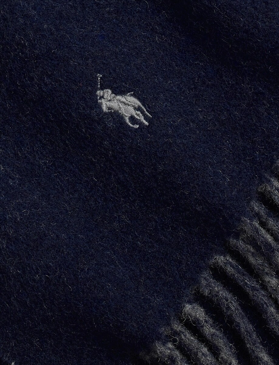 POLO RALPH LAUREN<br>Cachecol reversível em lã virgem