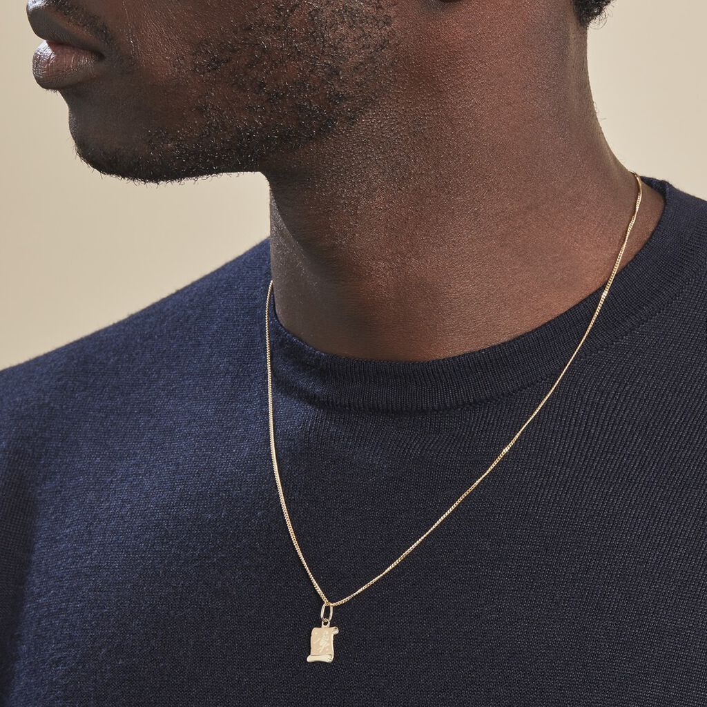 Pendentif Lamie Zodiaque Parchemin Or Jaune