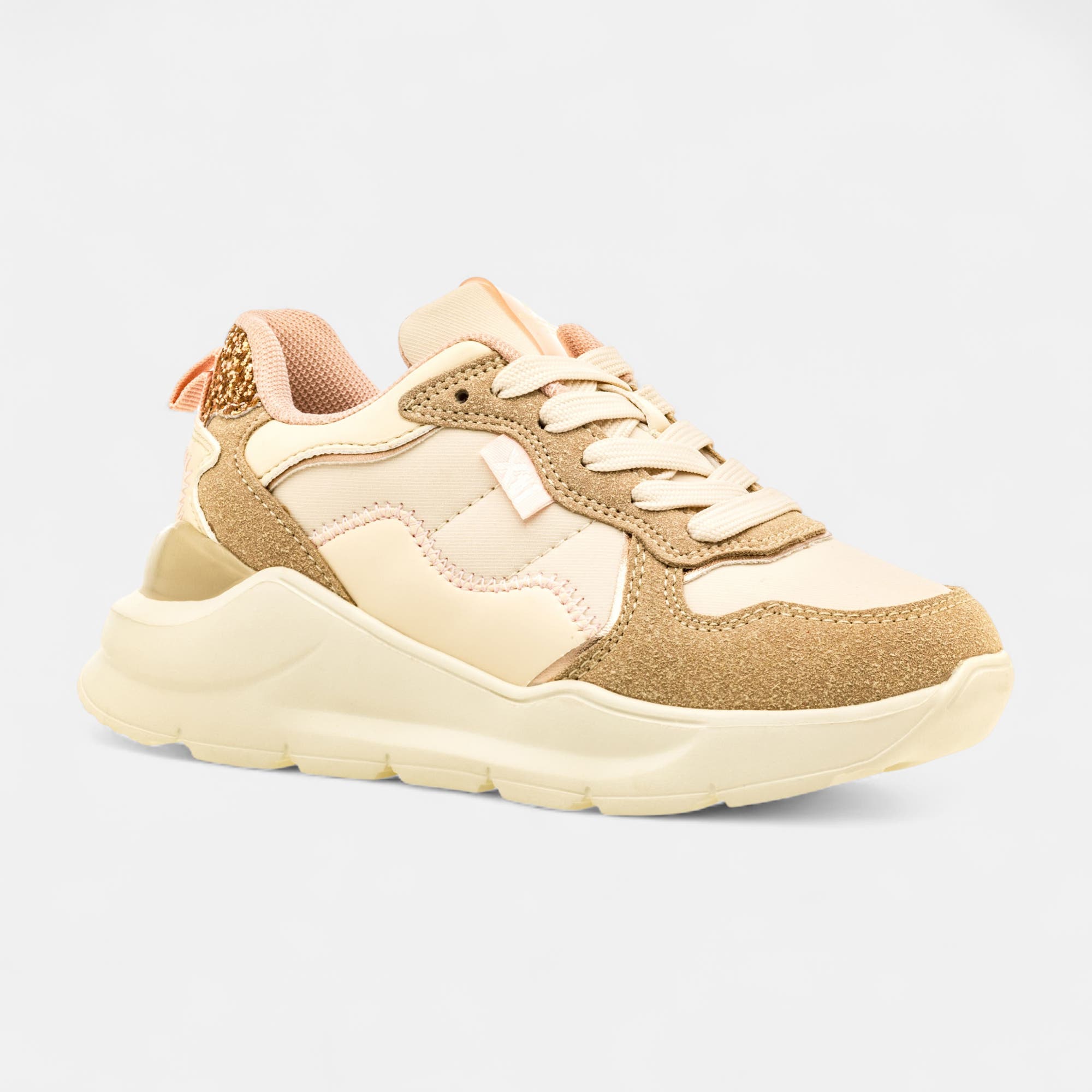 Baskets Fille beige