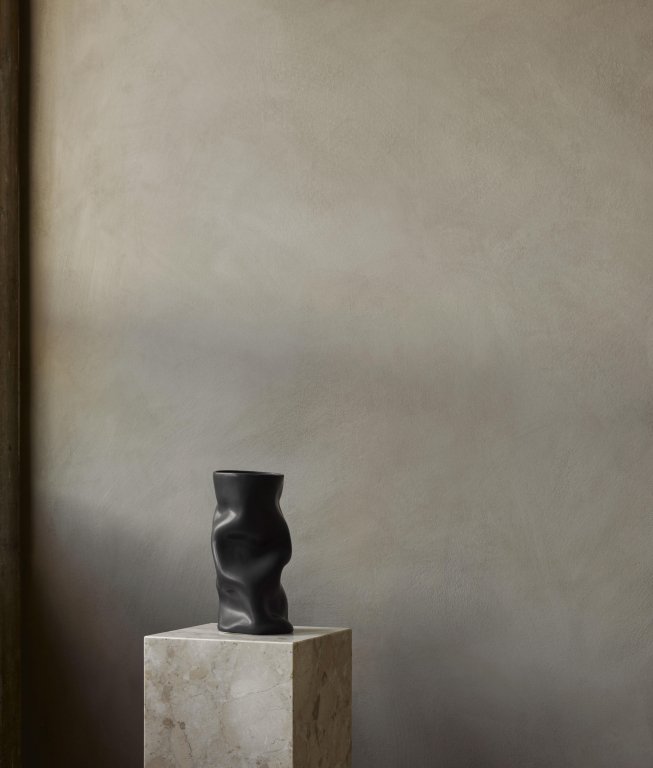Audo Copenhagen Collapse vaas small zwart
