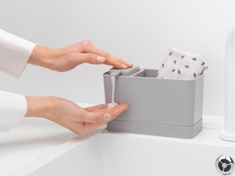 Brabantia Spültrog-Organizer Set, Grau Spültrog-Organizer