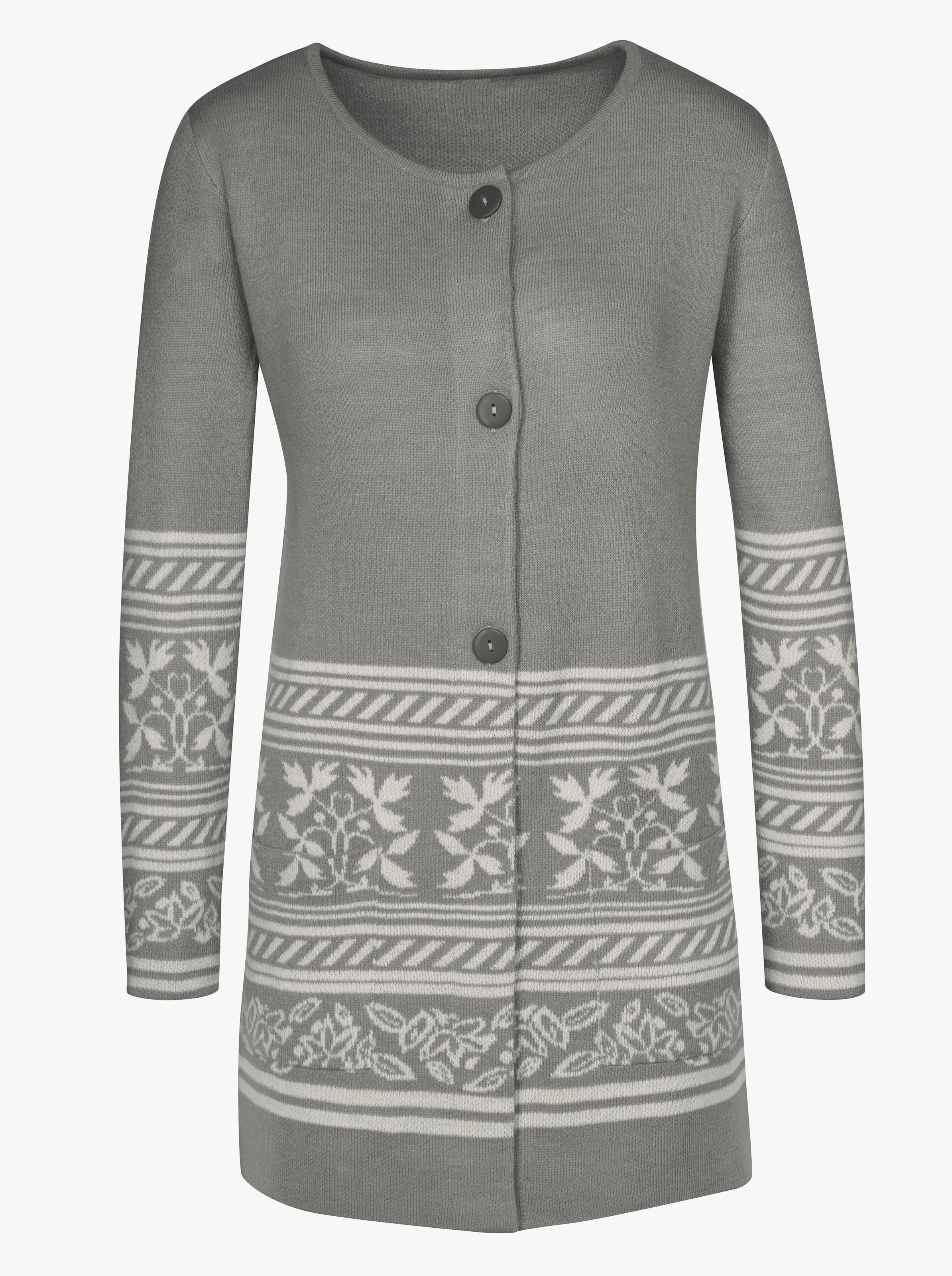 Strickjacke aus Jacquard-Strick