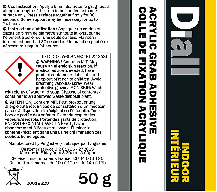 Tube de colle acrylique, 50g