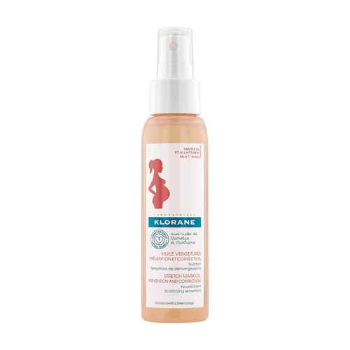 Klorane - Vergetures - Huile à la Cameline - Mamans - Grossesse et allaitement - Corps 100ml