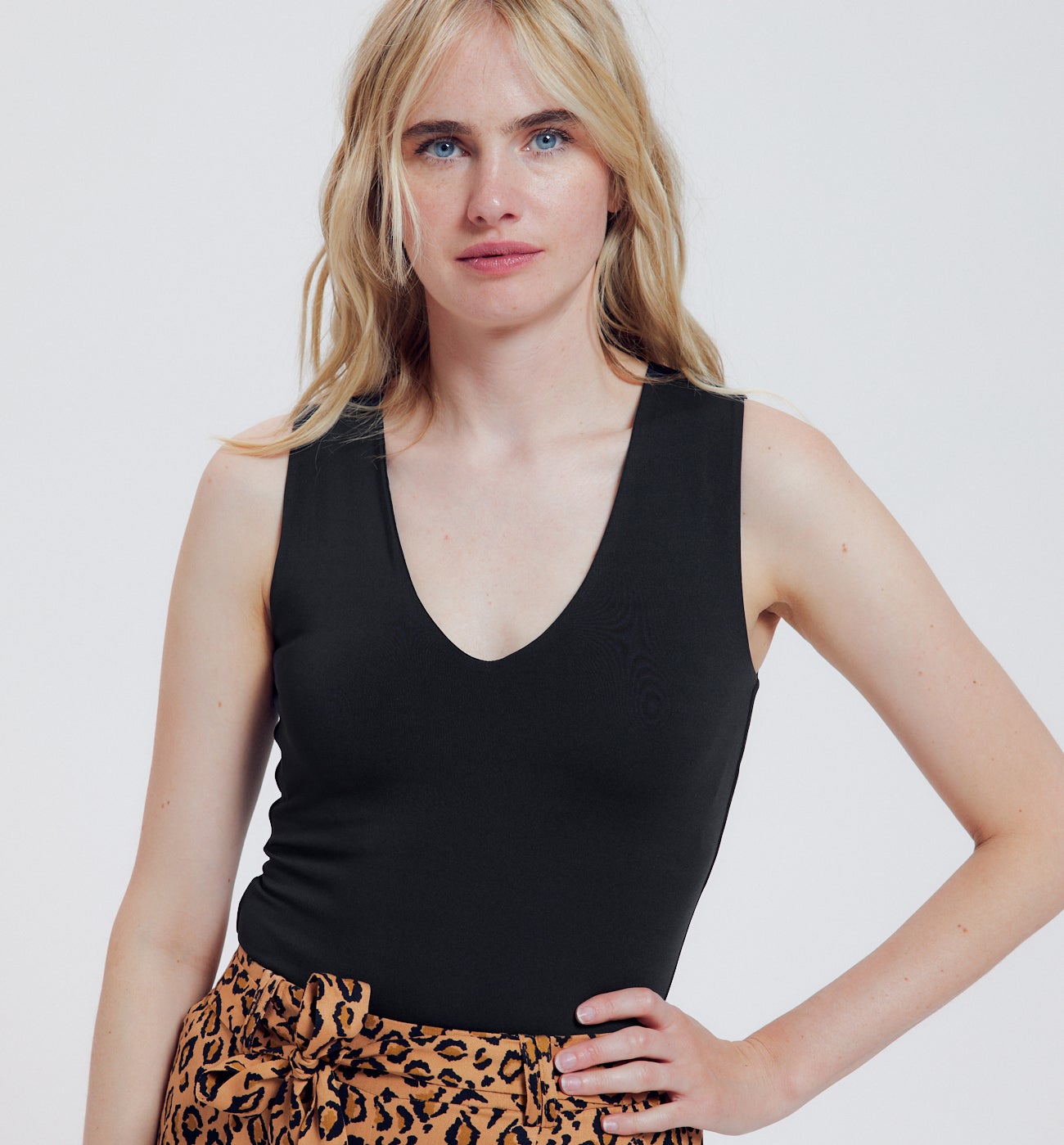 Top sans manches Femme - Noir